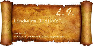 Lindwurm Ildikó névjegykártya